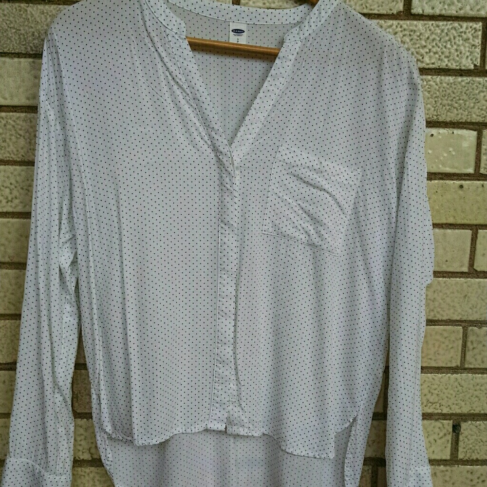 Old Navy Black and White Blouse